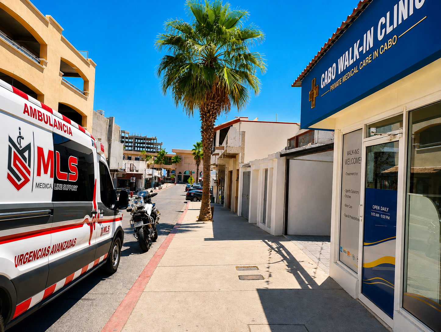 Cabo Walk-In Clinic ambulance
