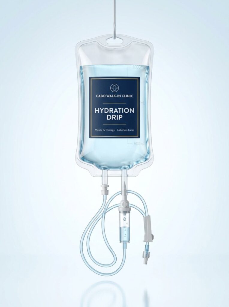 Hydration IV drip at Cabo Walk-In Clinic, Cabo San Lucas